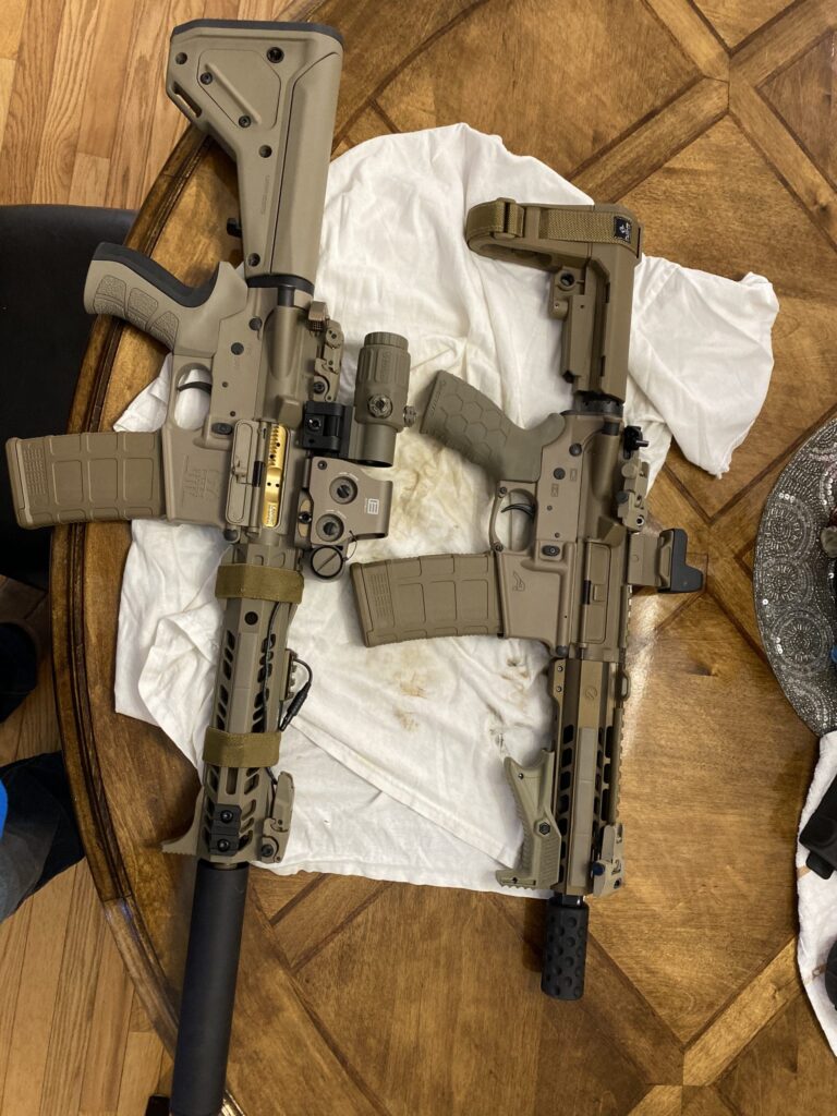 two ar 15 pistols scaled